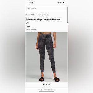 Lulu dark grey align leggings 28” not 25”